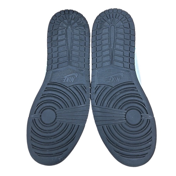 Nike Air Jordan 1 Mid White Tropical Twist Aqua Black #554724-132 Men's Size 13 - Picture 11 of 12